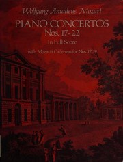 Piano concertos nos. 17-22 : in full score, with Mozart's cadenzas for nos. 17-19, from the Breitkopf & Härtel complete works ed Obálka knihy